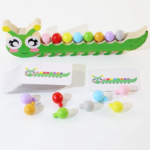 Sensory Color Sticks™ – Kleuren&Dieren– Kleuren Sorteer Spel Rups | Educatief Speelgoed