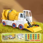 Power Mixer Truck™ – Draai&Bouw Pret– Speelgoed Bouwvoertuig Cementwagen 105 stuks | Educatief Speelgoed