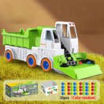 Power Mixer Truck™ – Draai&Bouw Pret– Speelgoed Bouwvoertuig Dumpwagen 35 stuks | Educatief Speelgoed