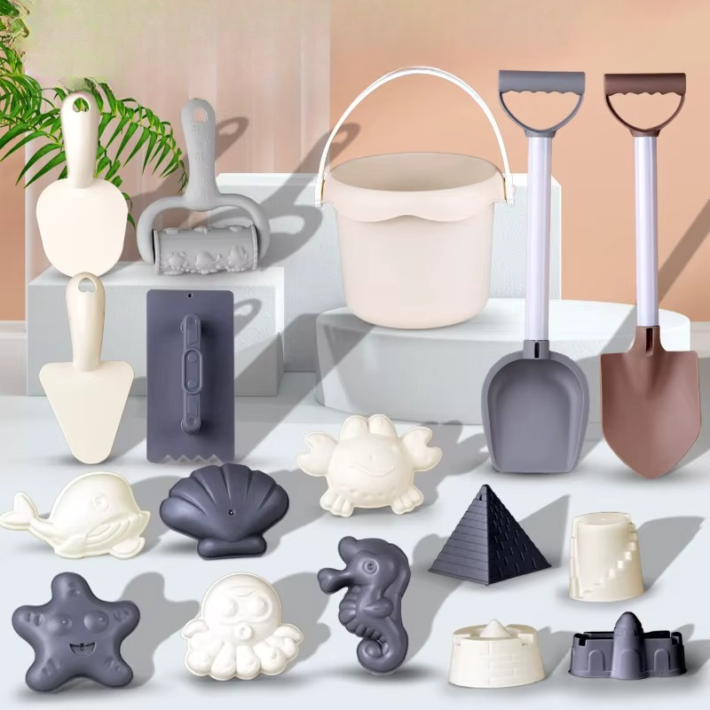 b28cd164-ac5d-4829-87e2-33c5c12c122a Beach Set™ - Stimuleer Creativiteit&Vaardigheden - Strandplezier Set voor Kinderen 17 stuks | Educatief Speelgoed - Afbeelding 1