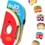 Mask Book™ – Baby leert eerste indrukken – Stoffen Masker Boek Fruit | Educatief Speelgoed
