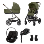 Kinderwagen Cybex Balios S Lux Moss Green/Khaki + Autostoel Cloud G I-Size&Base