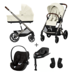 Kinderwagen Cybex Balios S Lux Seashell Beige/Light Beige + Autostoel Cloud G I-Size&Base