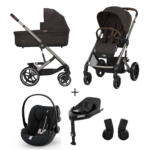 Kinderwagen Cybex Balios S Lux Chocolate Brown/Brown + Autostoel Cloud G I-Size Plus&Base