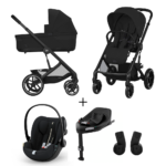 Kinderwagen Cybex Balios S Lux Moon Black/Black + Autostoel Cloud G I-Size Plus&Base
