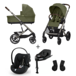 Kinderwagen Cybex Balios S Lux Moss Green/Khaki + Autostoel Cloud G I-Size Plus&Base