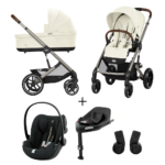 Kinderwagen Cybex Balios S Lux Seashell Beige/Light Beige + Autostoel Cloud G I-Size Plus&Base