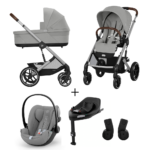 Kinderwagen Cybex Balios S Lux Stone Grey/Mid Grey + Autostoel Cloud G I-Size Plus&Base