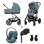 Kinderwagen Cybex Balios S Lux Stormy Blue/Light Blue + Autostoel Cloud G I-Size Plus&Base