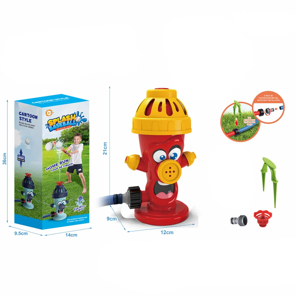 baseball Cartoon Hydrant™ - Waterfeestje in de Tuin - Speelse Fontein Honkbal Brandkraan | Educatief Speelgoed - Afbeelding 1