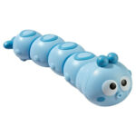 Crawling Caterpillar™ - Wiebelen met de Rupsmobiel - Opwindbare Rups Blauw | Educatief Speelgoed