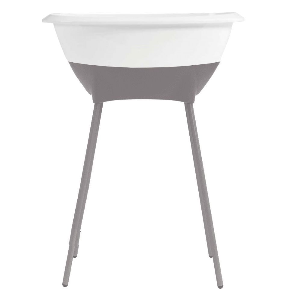 Set | Bad Luma White met Badstandaard Luma Chalk Brown Set | Bad Luma White met Badstandaard Luma Chalk Brown - Afbeelding 1