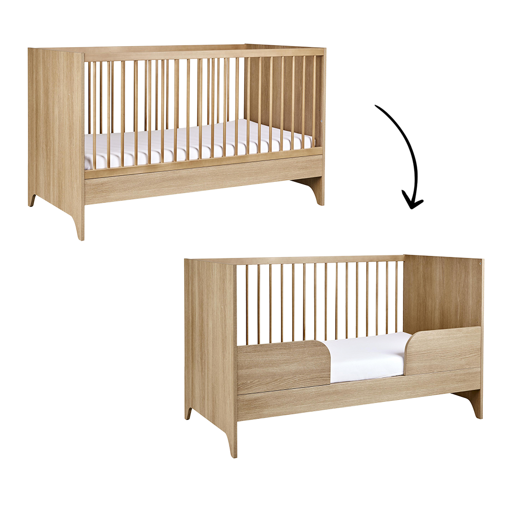 Meegroei Ledikant Quax Tsugi Honey Ash 70x140 Meegroei Ledikant Quax Tsugi Honey Ash 70x140 - Afbeelding 1