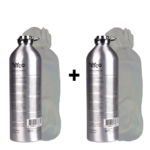 Set | Kruik Tryco Aluminium 2st. met Kruikenzak Babyjem Badstof Grijs 2st.