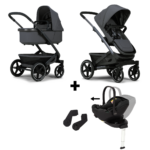 Kinderwagen Joolz Geo³ Stone Grey + Autostoel Joy Pro Glide 360°&Base&Adapterset