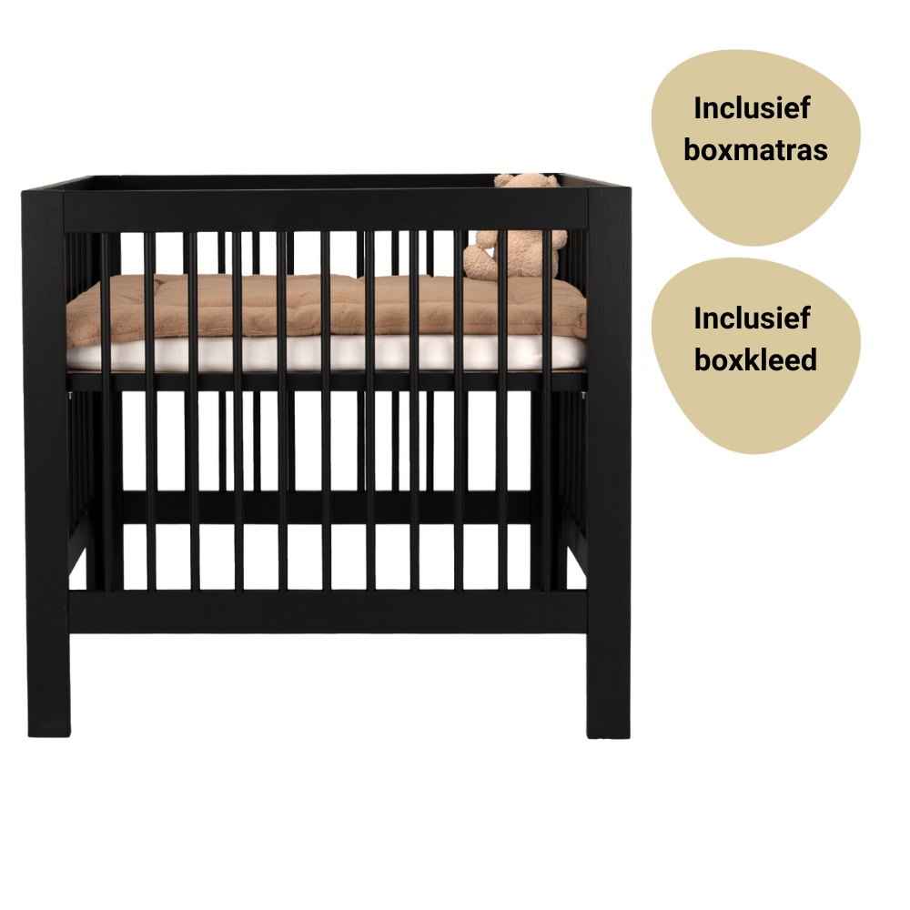 Set | Box Colorfull Home Luna V2 Pure Black Incl. Boxmatras en Boxkleed Set | Box Colorfull Home Luna V2 Pure Black Incl. Boxmatras en Boxkleed - Afbeelding 1