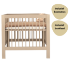 Set | Box Colorfull Home Luna V2 Pure Sand Incl. Boxmatras en Boxkleed