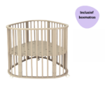 Set | Box Novi at Home® Triangle Mae Sand incl. Boxmatras en Hoeslaken