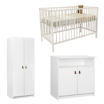 Babykamer Colorfull Home Jasper met Meegroei Ledikant Luca V2 Pure White