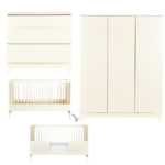 Babykamer Quax Tsugi Butter 70x140 met 3-deurs kast