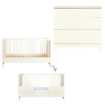 Babykamer Quax Tsugi Butter 70x140 (Meegroei Ledikant + Commode)