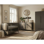 Babykamer Lissabon XL Chocolate met Meegroei Ledikant 70x140