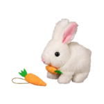 Electric Bunny™ – Springlevend&Gezellig– Pluche Konijn Wortel Konijn Wit | Educatief Speelgoed