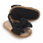 Mini Fashion™ - Lieflijk&Licht - Baby Sandalen Zwart / 3 (12-18 maanden) | Educatief Speelgoed