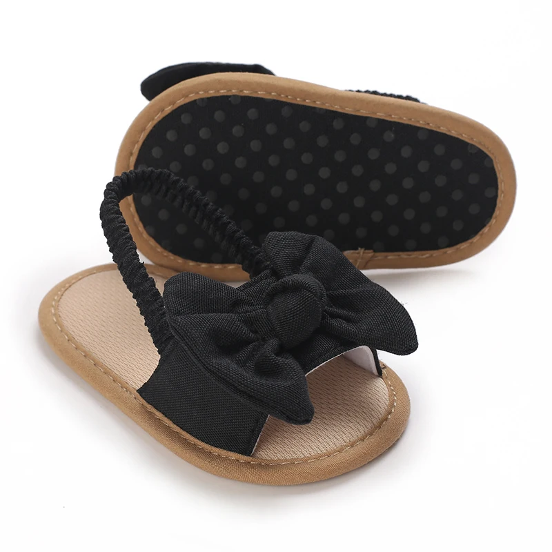 d89_black Mini Fashion™ - Lieflijk&Licht - Baby Sandalen Zwart / 3 (12-18 maanden) | Educatief Speelgoed - Afbeelding 1