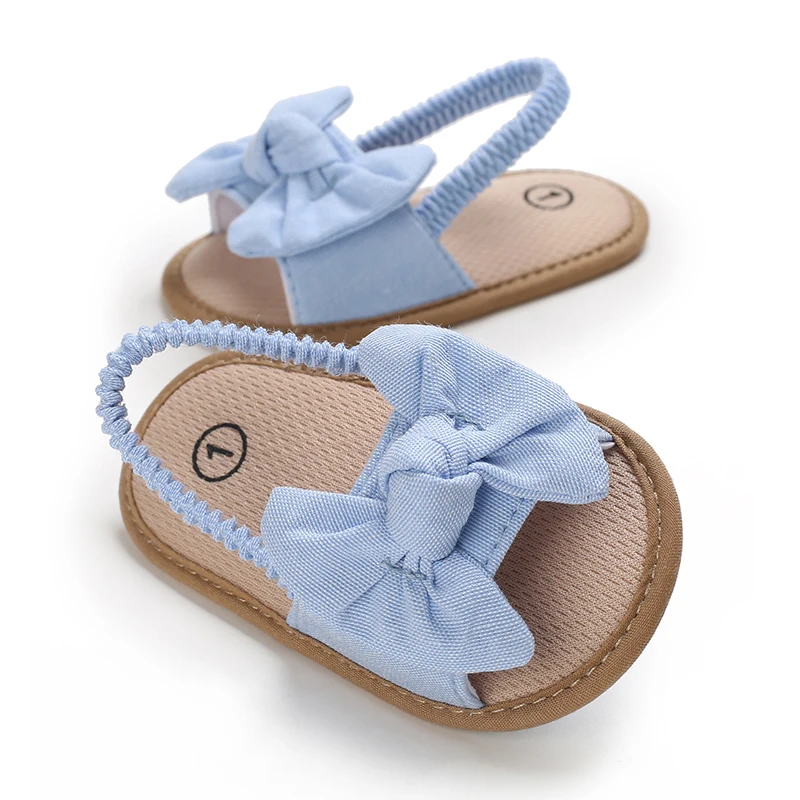 d89_light_blue Mini Fashion™ - Lieflijk&Licht - Baby Sandalen Licht Blauw / 3 (12-18 maanden) | Educatief Speelgoed - Afbeelding 1