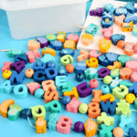 Woods™ - Verbeter de handvaardigheid - Educatieve rijg kralen Verkeer&Fruit (60 stuks) | Educatief Speelgoed