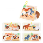 Soft Tail Book™ – Zachte Staartpret – Sensorisch Dieren Babyboekje Boerderij Dieren | Educatief Speelgoed