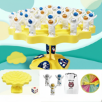 HappyBalance– Leuk&Slim gezelschapspel– Balansspel Astronaut Geel | Educatief Speelgoed