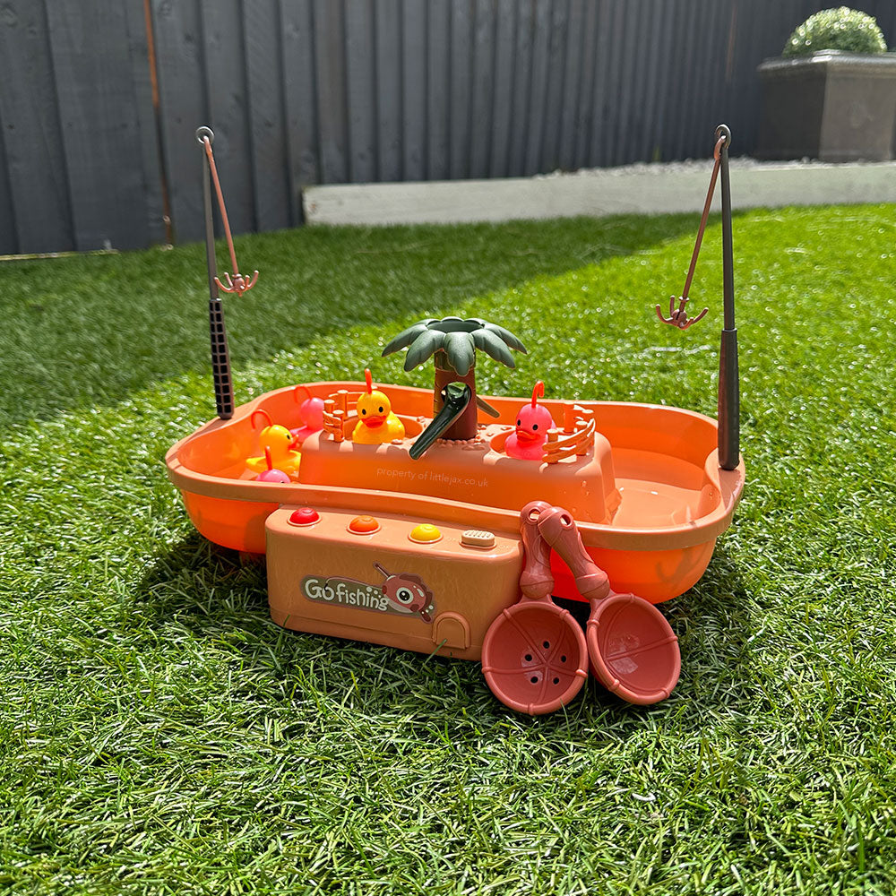 fish-5 SplashCatch– Motoriek&Plezier– Eendjes Visspel Perzik | Educatief Speelgoed - Afbeelding 1