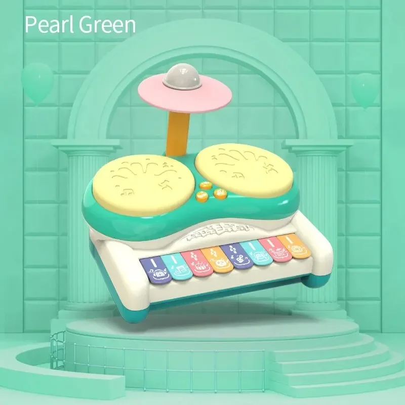 green_ce760f1b-3973-465e-b11b-dee2ddd3a929 Baby Beats™ – Swingende Start – Drumstel voor kinderen Groen | Educatief Speelgoed - Afbeelding 1