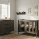 Babykamer Lissabon XL Chocolate (Meegroei Ledikant + XL Commode)