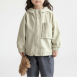 CozyShield– Winddicht&Comfortabel– Kinder Parka Beige / 120 (5 jaar) | Educatief Speelgoed