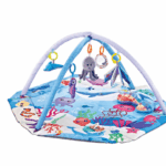 SensoryHaven– 8-in-1 Groei&Spel– Baby Speelkleed Oceaanblauw | Educatief Speelgoed