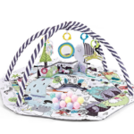 SensoryHaven– 8-in-1 Groei&Spel– Baby Speelkleed Zwart/Wit | Educatief Speelgoed