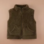 MiniWarm– Licht&Isolerend– Vest met Verdikte Fleecevoering Bruin / 90 (1–2 jaar) | Educatief Speelgoed