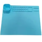Canvas Mat™ - Schoonmaken is een makkie - Verf Placemet Blauw | Educatief Speelgoed