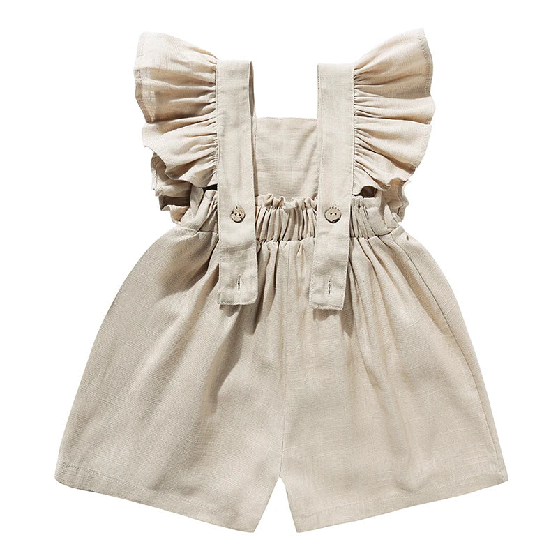 image_132_1750255805320-96083222-48361211-59818277_3 Mini Fashion™ - Zomers&Schattig - Kinder Jumpsuit Meisjes Khaki / 73 (6-9 maanden) | Educatief Speelgoed - Afbeelding 1
