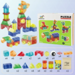 MagniCube– Creatief&Educatief– Magnetische Bouwblokken Set 66 Stuks | Educatief Speelgoed