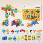 MagniCube– Creatief&Educatief– Magnetische Bouwblokken Set 102 Stuks | Educatief Speelgoed