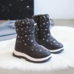 Mini Fashion™ - Warm&Waterdicht - Meiden Snowboots Zwart / 31 (7-7 jaar) | Educatief Speelgoed