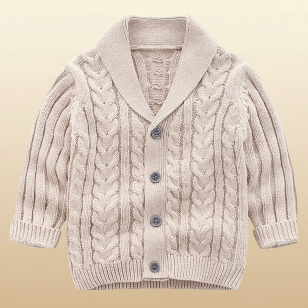 image_16_1760090875265-43199111-22420979-89326791_2 CozyCub– Comfortabel&Modieus– Gebreide Kinder Cardigan Sweater Beige / 80 (6-12 maanden) | Educatief Speelgoed - Afbeelding 1