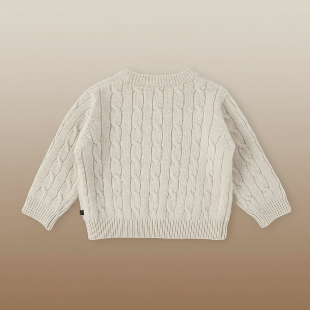 image_181_1760090500609-49614762-28901277-32294668_2 CozyWool– Warm&Comfortabel– Kinder trui van fijne wolmix Trui / Beige / 90 (18–24 maanden) | Educatief Speelgoed - Afbeelding 1