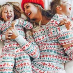 Mini Fashion™ - Voor Het Hele Gezin - Kerst Pyjama Baby's - (9 maanden) | Educatief Speelgoed