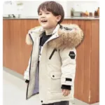 Mini Fashion™ -  Waterdicht&Warm - Winterjas Wit / 150 (9-10 jaar) | Educatief Speelgoed