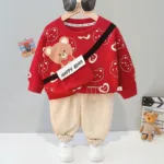 Mini Fashion™ - Schattig&Comfortabel - Winterkleding Set Meisjes Rood / 100(3 jaar) | Educatief Speelgoed